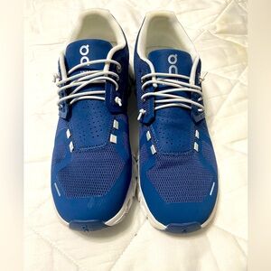 Blue sneakers worn twice